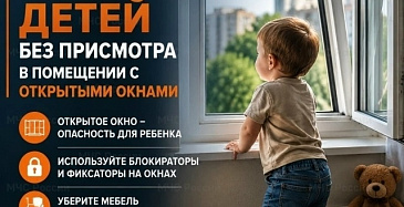 Безопасность детей у окон: основные правила